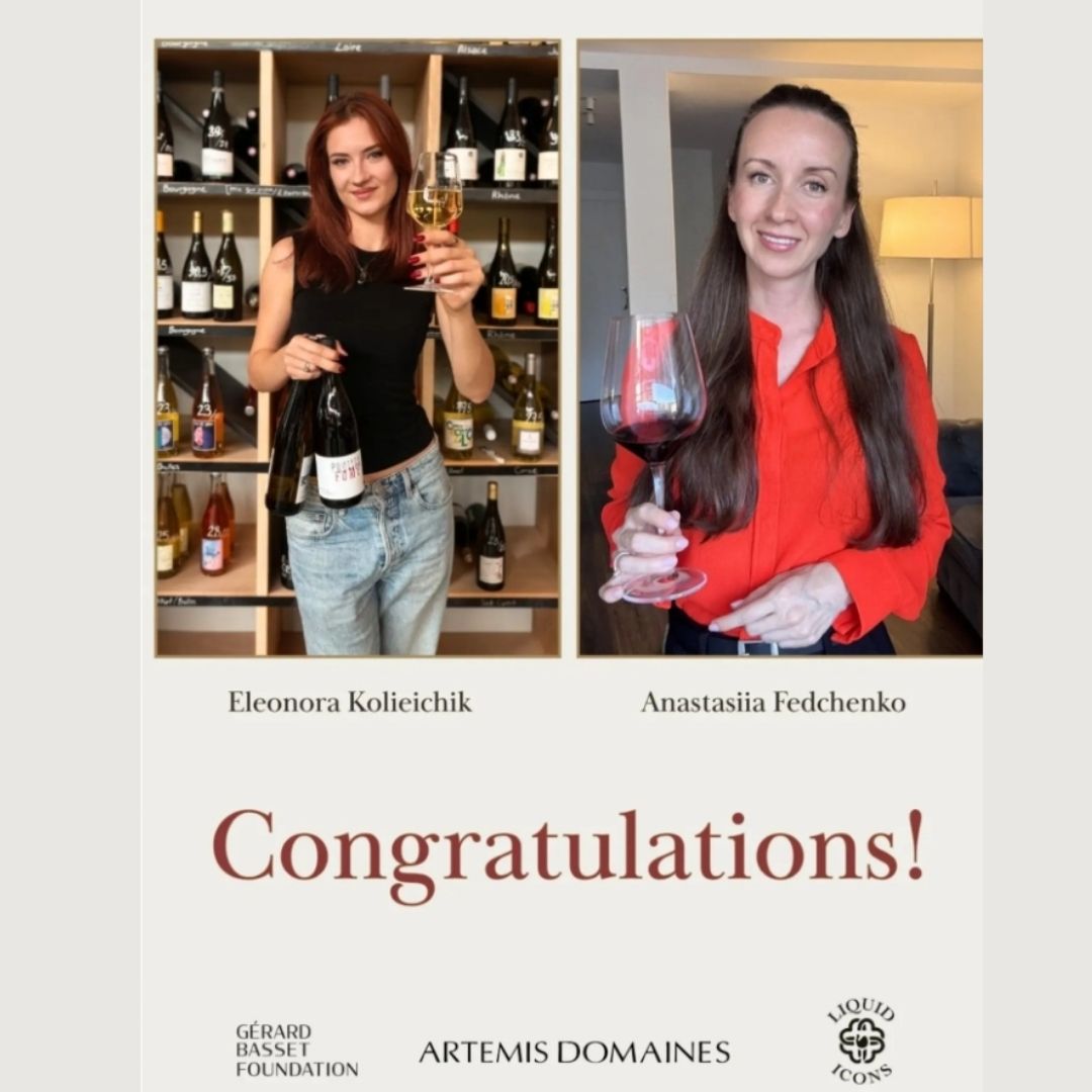 Two Ukrainian Wine Professionals awarded the 2026 Artémis Domaines  Golden Vines® Victims of Conflict Scholarships.